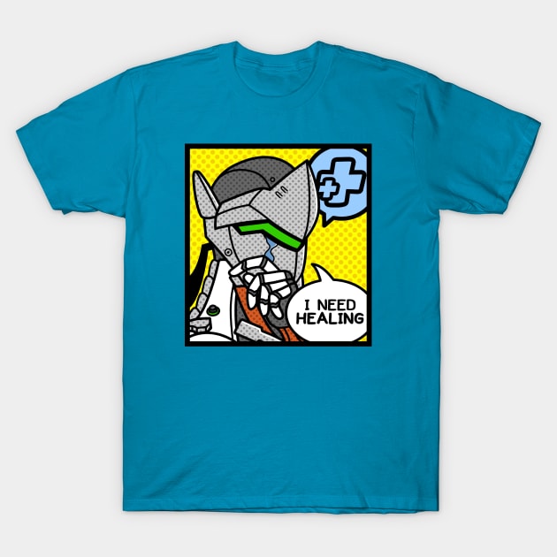 Crying Cyborg T-Shirt by Adam Endacott